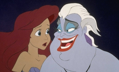  Walt Дисней Production Cels - Princess Ariel & Ursula