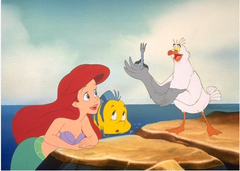  Ariel, menggelepar, flounder & Scuttle