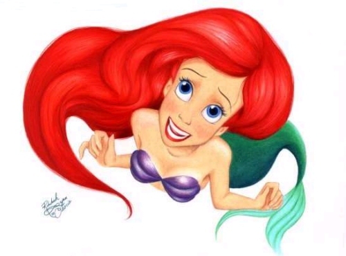  Walt Disney peminat Art - Princess Ariel