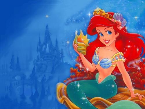  Walt Disney karatasi za kupamba ukuta - Princess Ariel