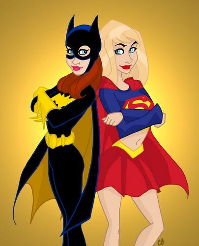  Batgirl and Supergirl