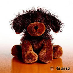  Black and Brown perrito, cachorro Webkinz