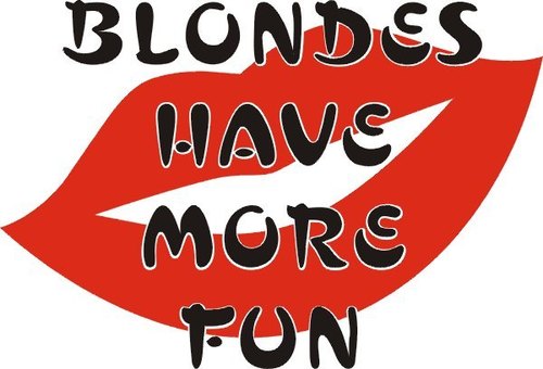  Blondes have meer fun