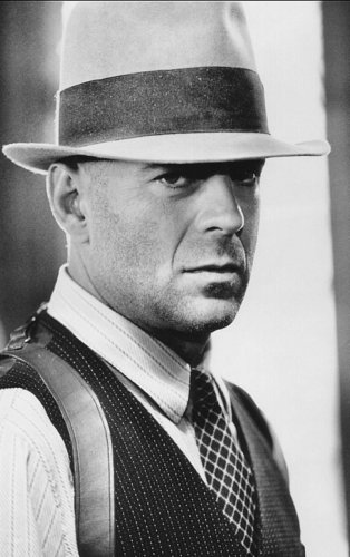 Bruce Willis with a hat.