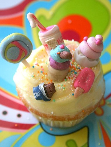 Candy cupcake