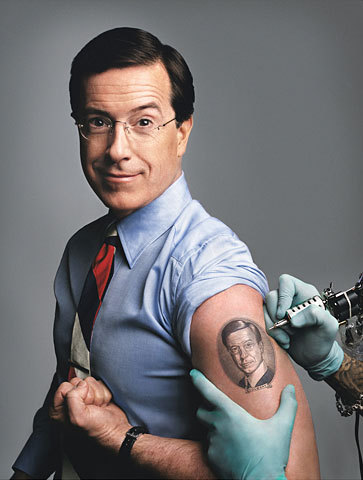 Tattooed Colbert