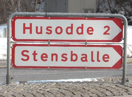  Danish road sign