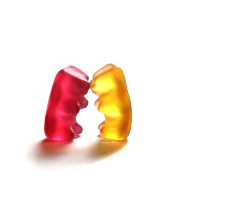 Gummy bear kiss