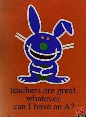  Happy Bunny Teacher Negetive