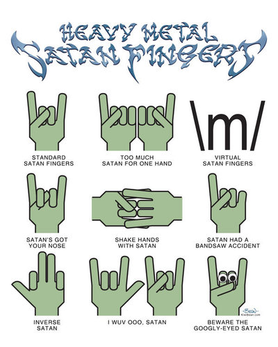  Heavy Metal Satan Fingers