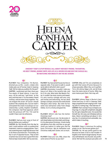  Helena Bonham Carter 20 Q's