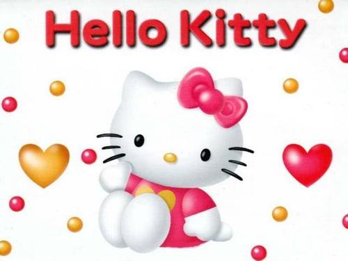  Hello Kitty karatasi za kupamba ukuta