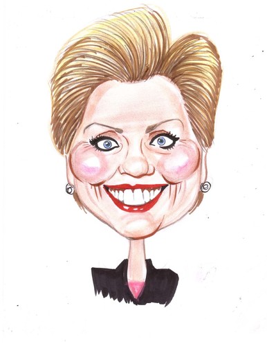 Hillary Clinton Caricature