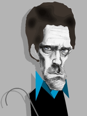  Hugh Laurie illustration