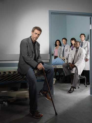  Hugh and the cast of House
