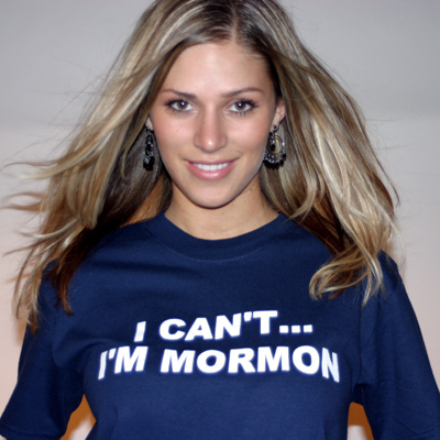 I can't, I'm mormon