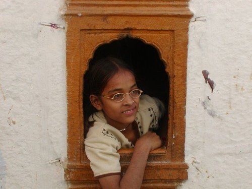 India: Girl in Window