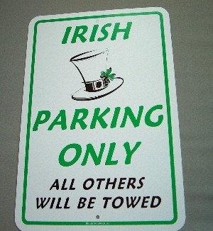  Irish Parking Sign