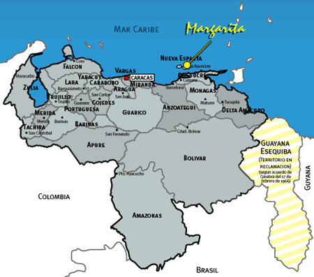  Isla 마가리타 Map