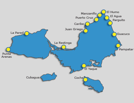  Isla margarita Map