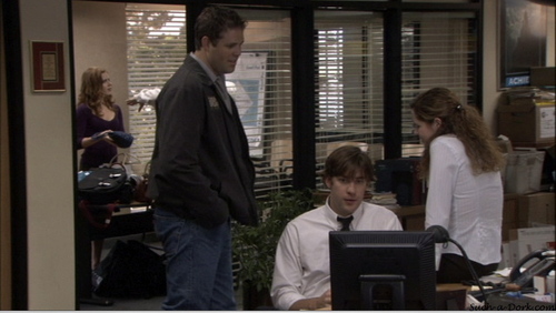  Jim, Pam, & Roy cinta segi tiga, segitiga