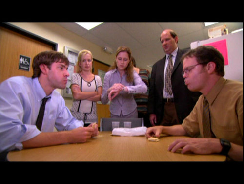  Jim v Dwight - 크래커 Eat Off