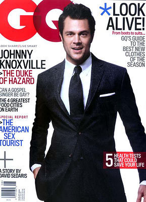  Johnny Knoxville in GQ.