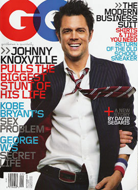  Johnny Knoxville in GQ.