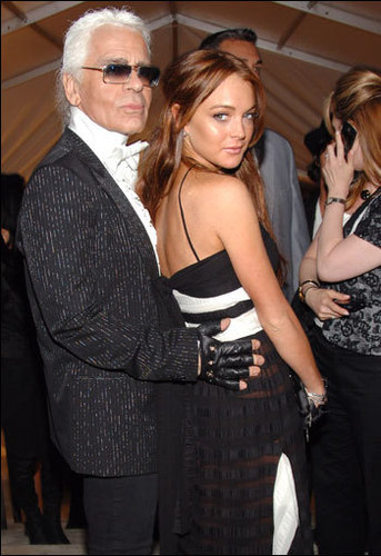  Karl Lagerfeld & Lindsay Lohan