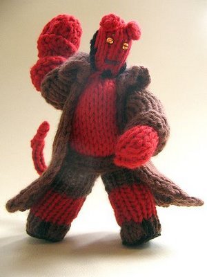  Knit Hellboy Doll