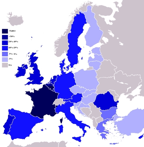  Knowledge of French in EU