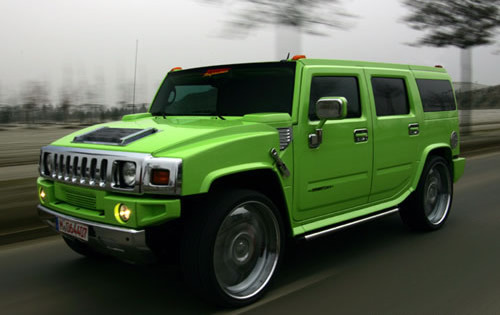 Lime Green Hummer