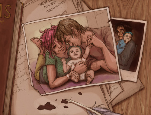  Lupin, tonks and Teddy