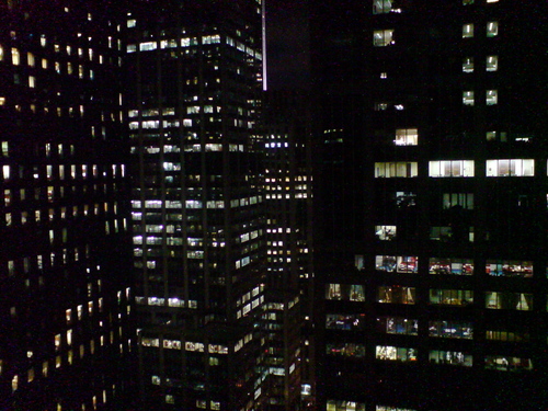  Manhattan sa pamamagitan ng night