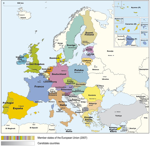  Map of EU Countries