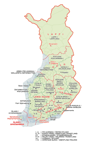  Map of Finland