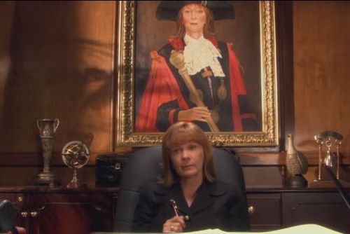  Mayor with her Portrait