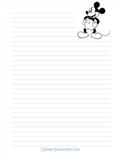 Mickey Mouse Stationary