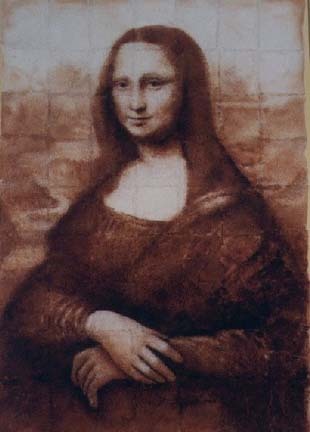  Mona Lisa In geroosterd brood, toast