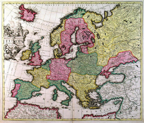  Old Châu Âu Map