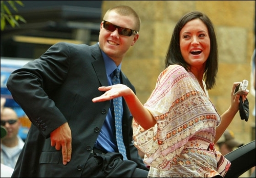 Papelbon and his wife Ashley