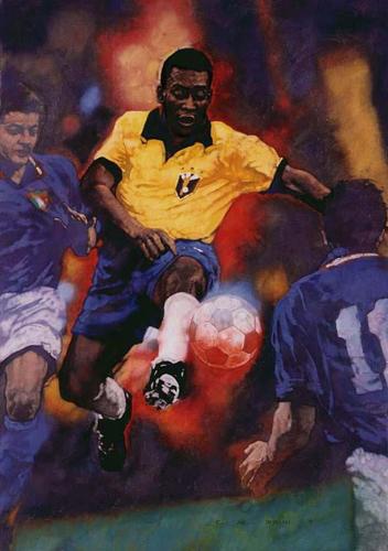 Pelé Painting
