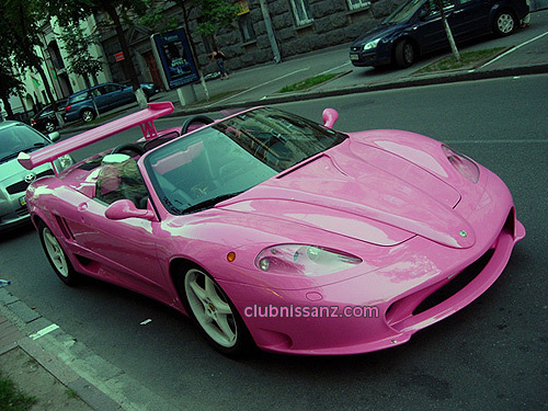  roze Ferrari