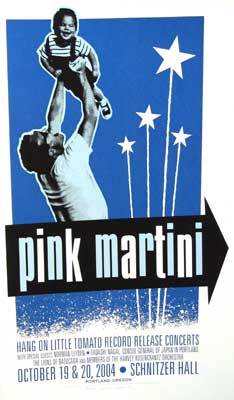  roze martini Poster