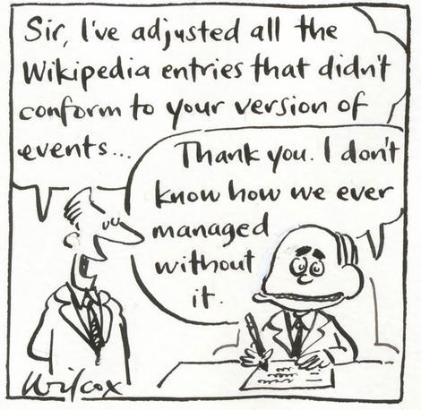 Prime minister edits Wikipedia