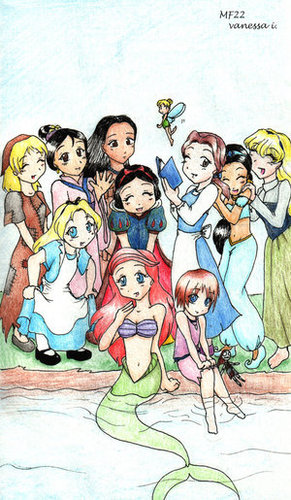  Walt डिज़्नी प्रशंसक Art - डिज़्नी Princesses