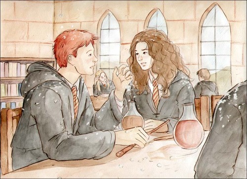  Ron/Hermione fan Art