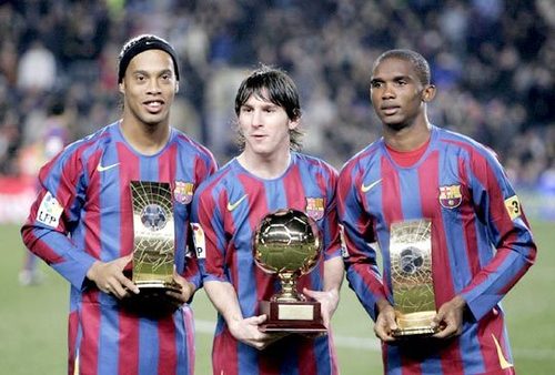  Ronaldinho, Messi and eto'o