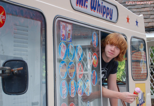 Rupert with Mr Whippy