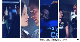 Sara and Greg are l’amour